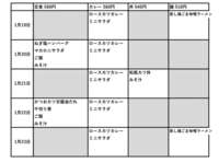 附属中学校2026年1月19日からメニュー